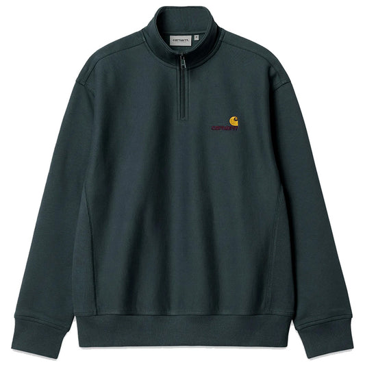 Carhartt WIP American Script Zip Sweater Dark Cedar