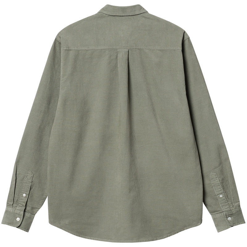 Carhartt WIP Madison Fine Cord Shirt Yucca/White