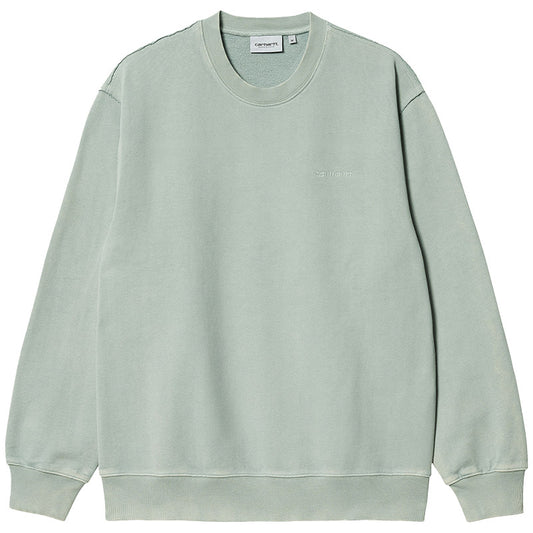 Carhartt WIP Marfa Crewneck Sweater Misty Sage Moon Wash