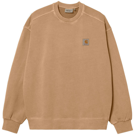 Carhartt WIP Nelson Crewneck Sweater Dusty H Brown