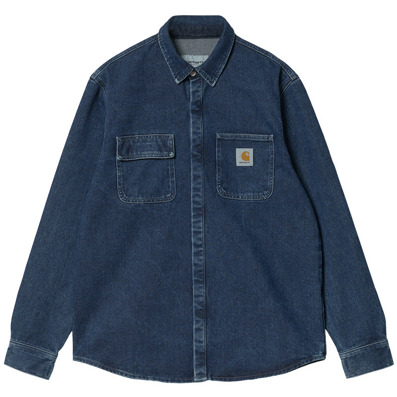 Carhartt WIP Salinac Shirt Jacket Blue Stone Washed