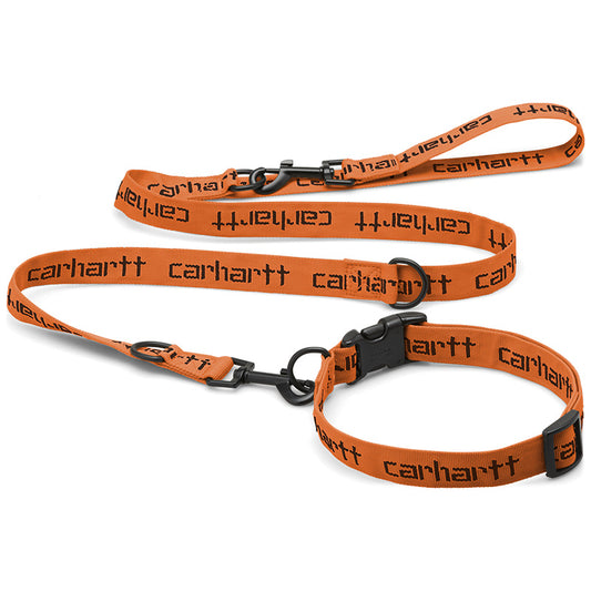 Carhartt WIP Script Dog Leash & Collar Carhartt Orange/Black