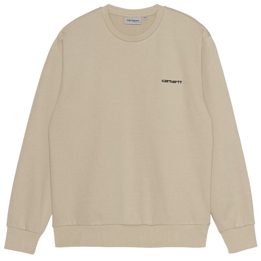 Carhartt WIP Script Embroidery Sweater Wall/Black