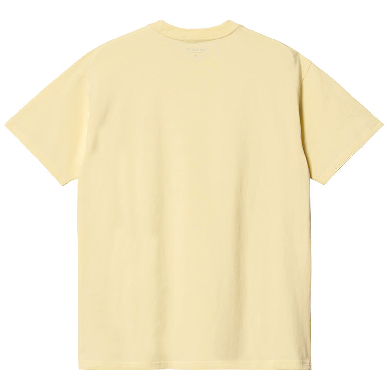 Carhartt WIP Script Embroidery T-Shirt Soft Yellow/Popsicle