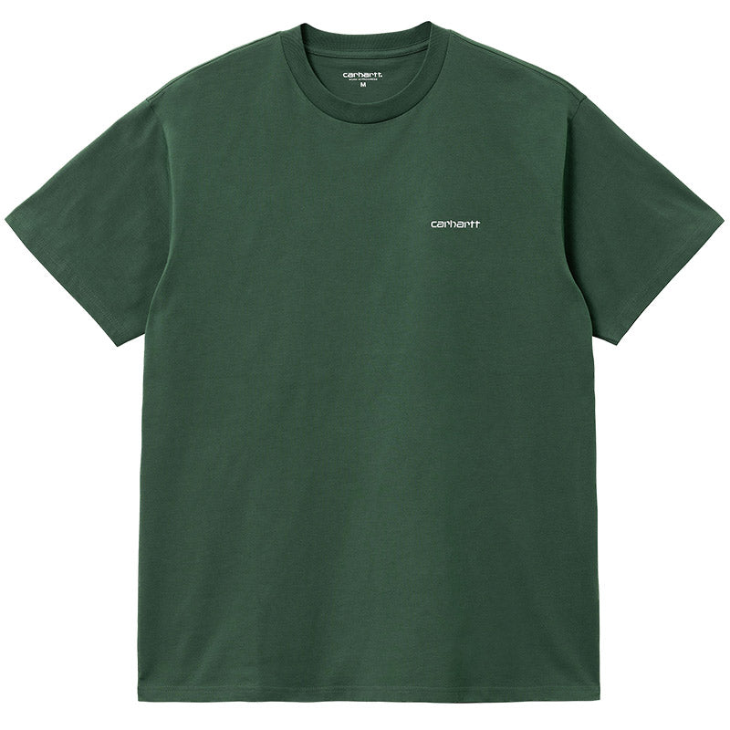 Carhartt WIP Script Embroidery T-Shirt Treehouse/White