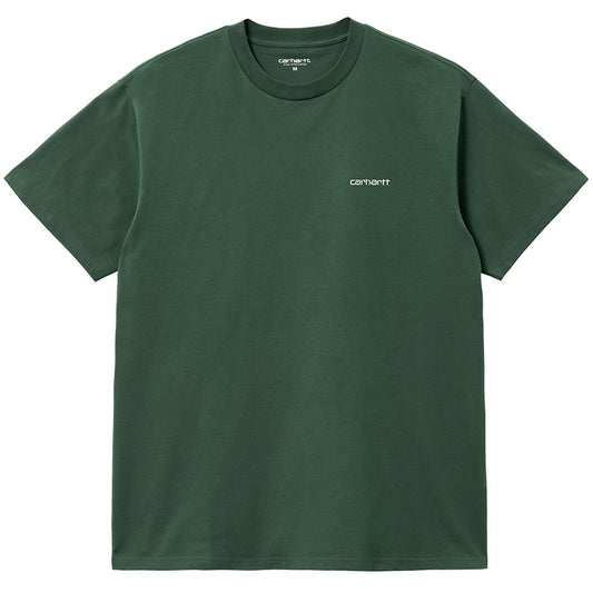 Carhartt WIP Script Embroidery T-Shirt Treehouse/White