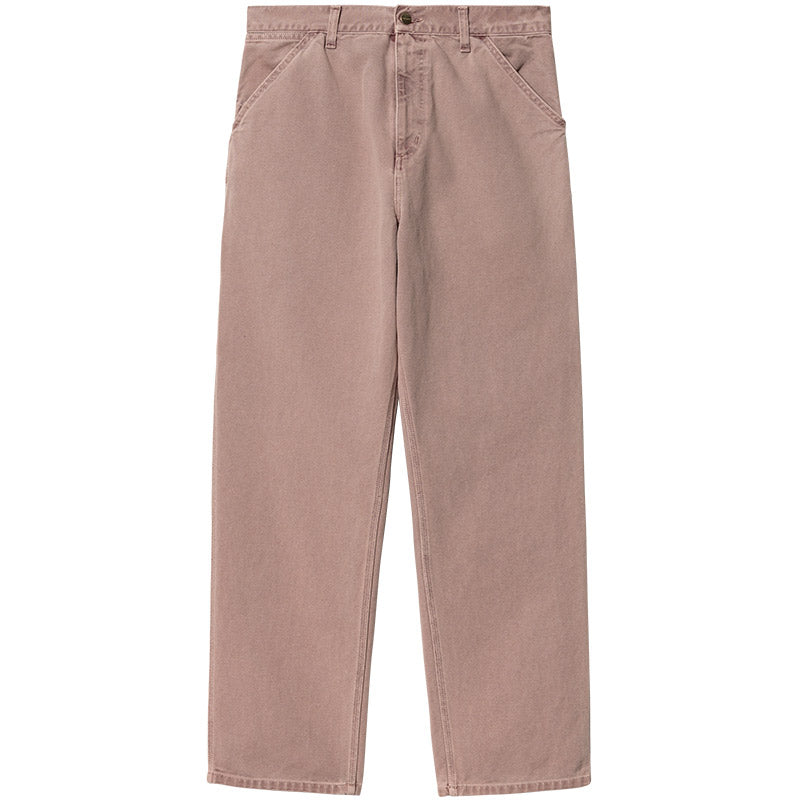 Carhartt WIP Single Knee Pants Dark Plum Faded