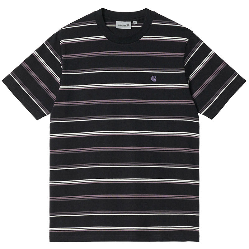 Carhartt WIP Vonn T-Shirt Vonn Stripe, Black/Artichoke/Artichoke