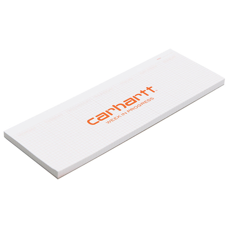 Carhartt WIP Week In Progress Planner White/Carhartt Orange