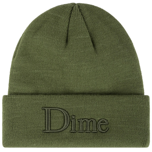 Dime Classic 3D Beanie Olive Green