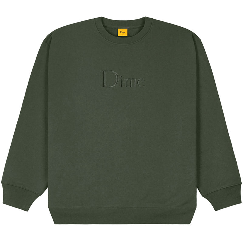 Dime Classic Logo Crewneck Sweater Thyme