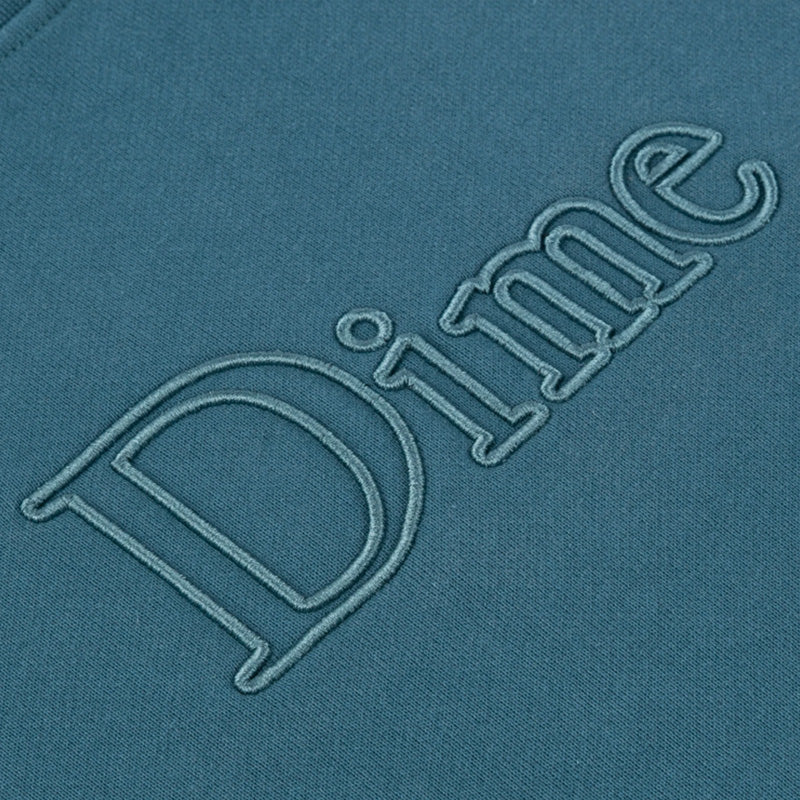 Dime Classic Outline Crewneck Sweater Real Teal