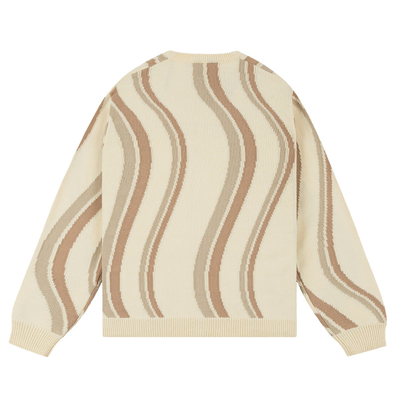 Dime Lightwave Knit Cardigan Sweater Cream