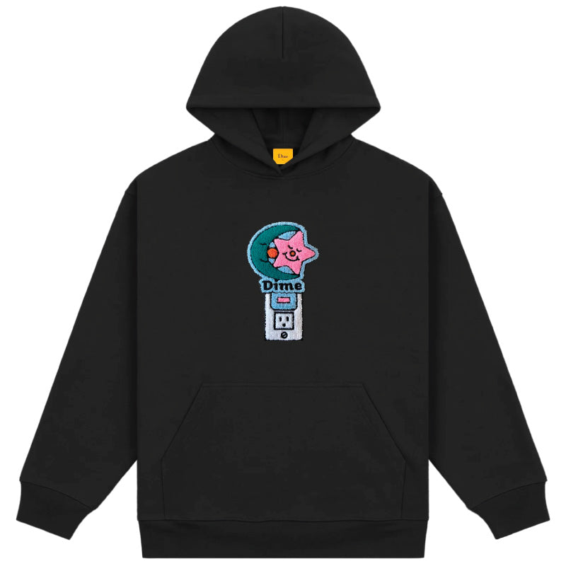 Dime Nightlight Chenille Hoodie Black