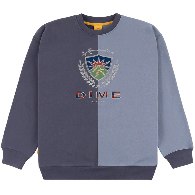 Dime Split Crest Crewneck Sweater Timber
