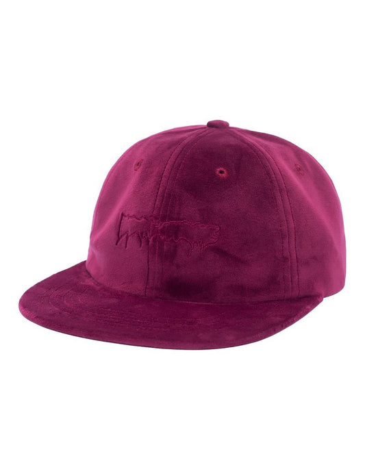 Fucking Awesome Stamp Unstructured Strapback Cap Maroon