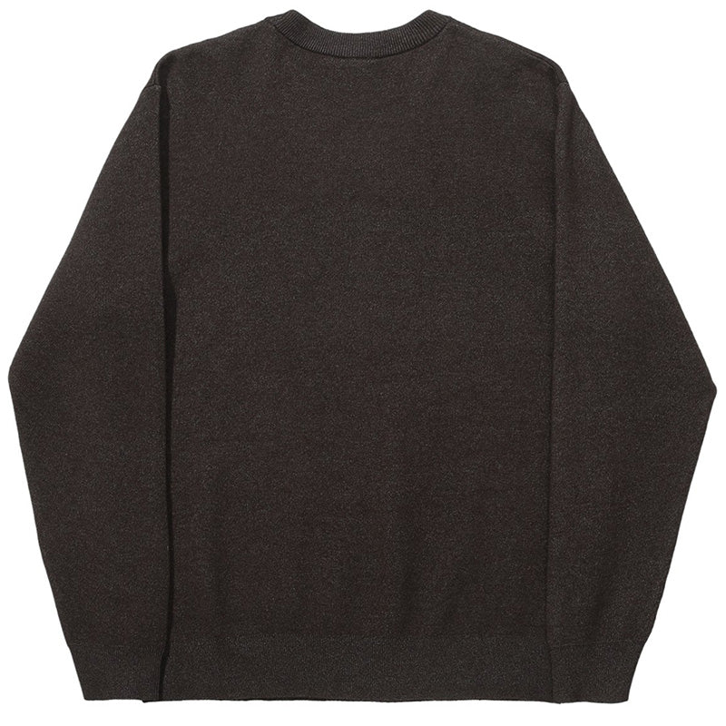 Helas Deco Crewneck Sweater Dark Grey