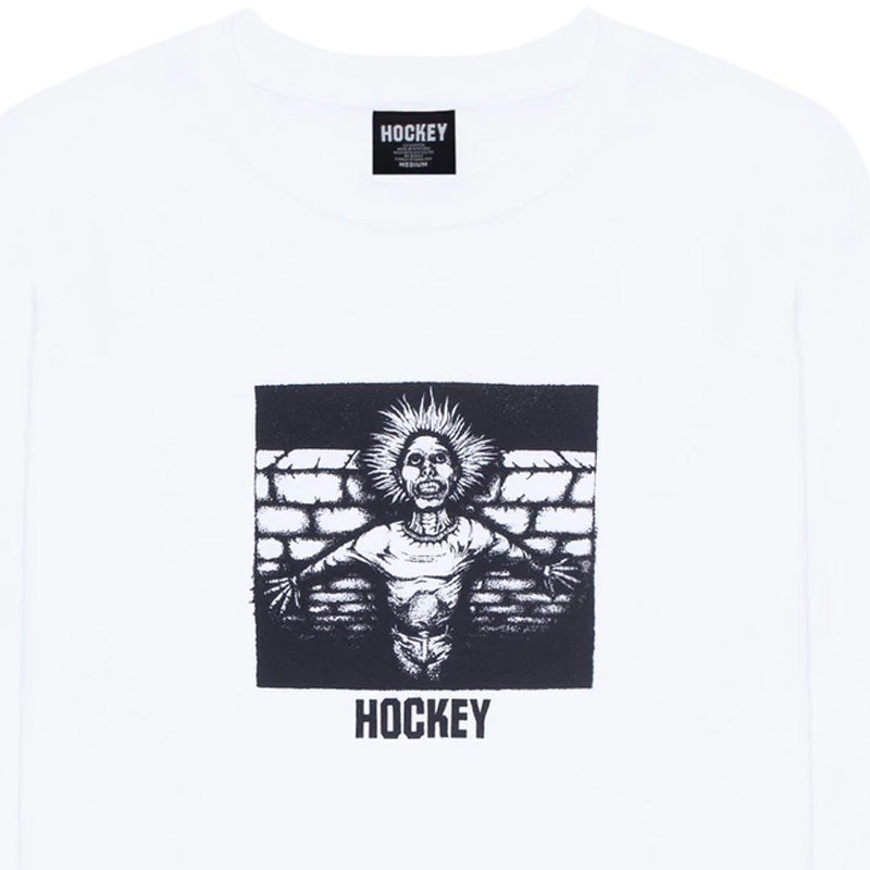 Hockey Crippling Longsleeve T-Shirt White