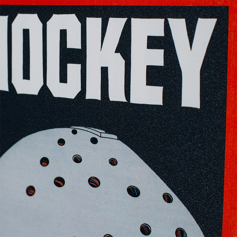 Hockey Half Mask Skateboard Deck Black  8.25