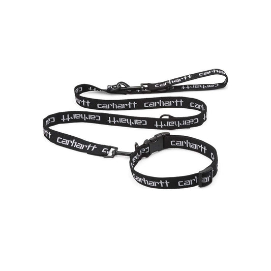 Carhartt WIP Script Dog Leash&Collar Black/White