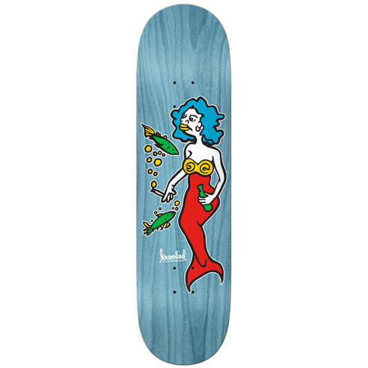 Krooked Team Mermaid Skateboard Deck Assorted Woodstain 8.5