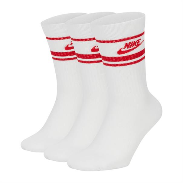 Nike SB Everyday Essential Crew Socks White/University Red/University Red