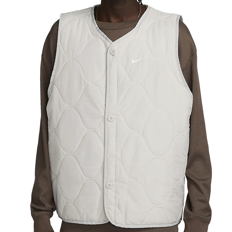 Nike SB Life Woven Insulated Military Vest Lt Iron Ore/White