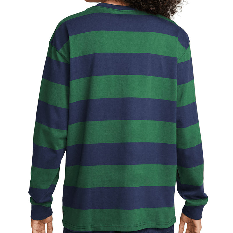 Nike SB Stripe Longsleeve T-Shirt Midnight Navy/Gorge Green