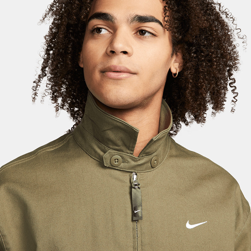 Nike SB Twill Premium Woven Jacket Medium Olive/White