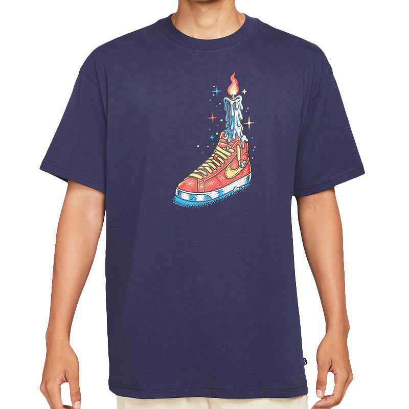 Nike SB Waxed T-Shirt Midnight Navy