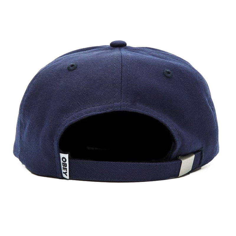 Obey Bishop 6 Panel Strapback Cap Navy