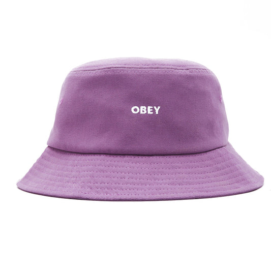 Obey Bold Canvas Bucket Hat Orchid