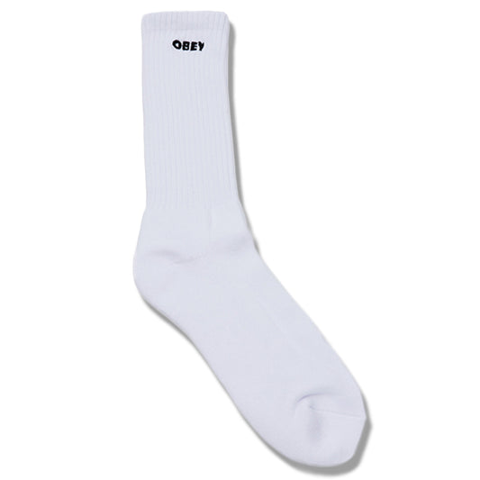 Obey Bold Socks White