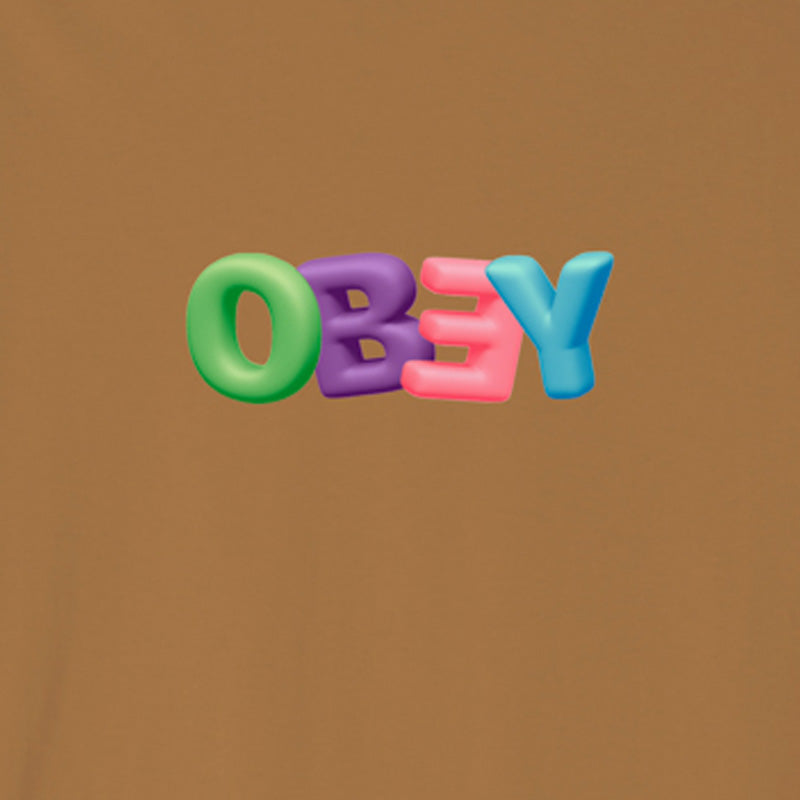 Obey Bubble T-Shirt Brown Sugar