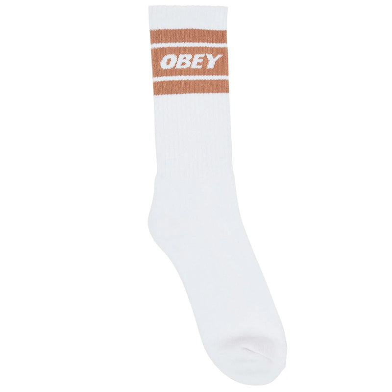 Obey Cooper II Socks White/Brown Sugar