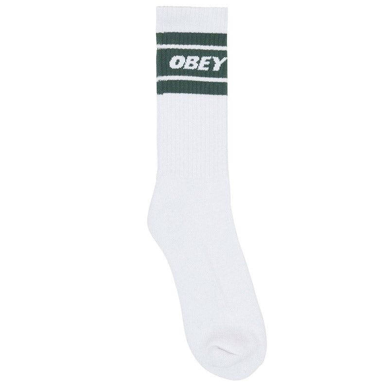 Obey Cooper II Socks White/Dark Cedar