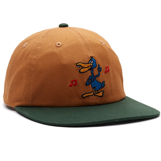 Obey Disco Duck 6 Panel Snapback Cap Brown Sugar