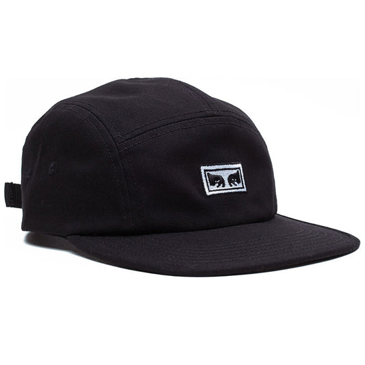 Obey Eyes 5 Panel Hat Black