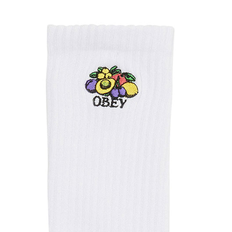 Obey Fruits Socks White