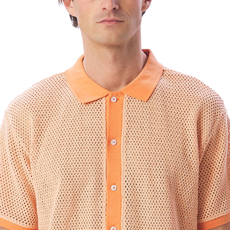 Obey Grove Button-Up Polo Pure Water