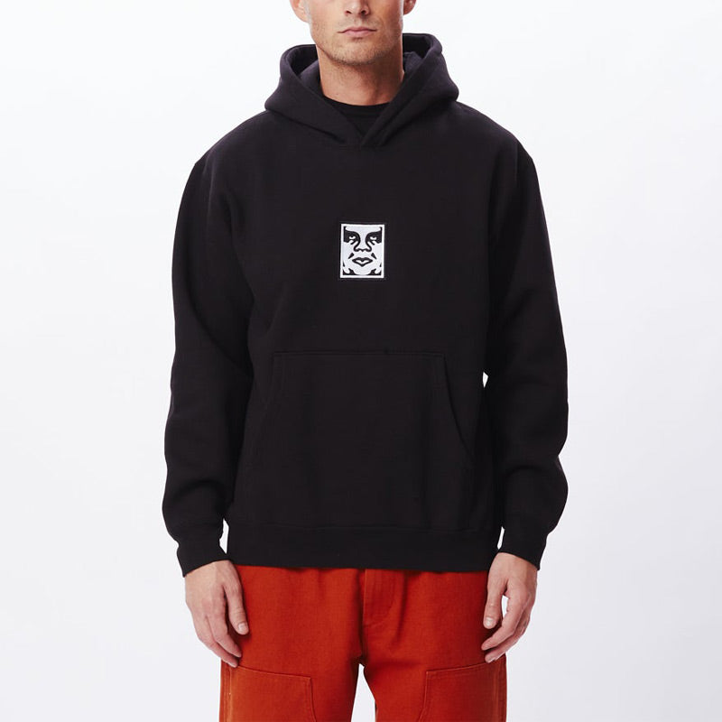 Obey Icon Extra Heavy Hoodie Black