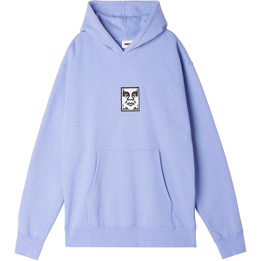 Obey Icon Extra Heavy Hoodie Digital Violet