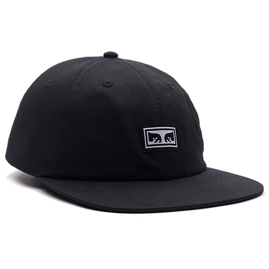 Obey Icon Eyes 6 Panel Strapback Cap II Black