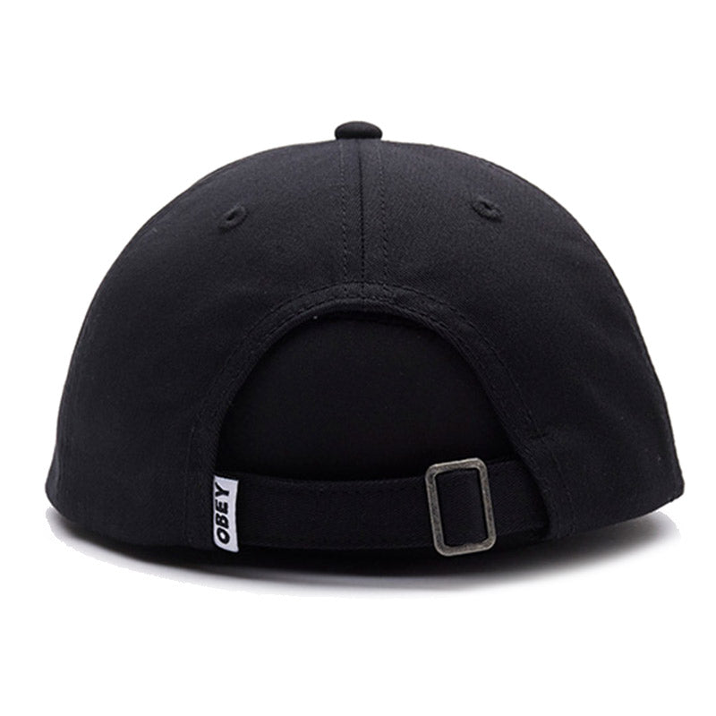 Obey Icon Eyes 6 Panel Strapback Cap II Black