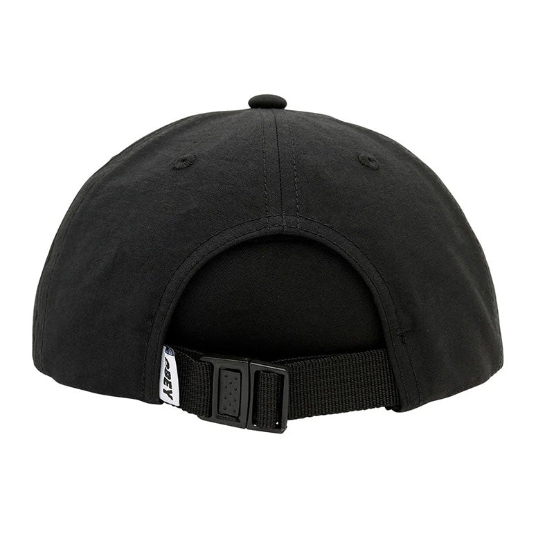 Obey Lower Case Tech 6 Panel Cap Black