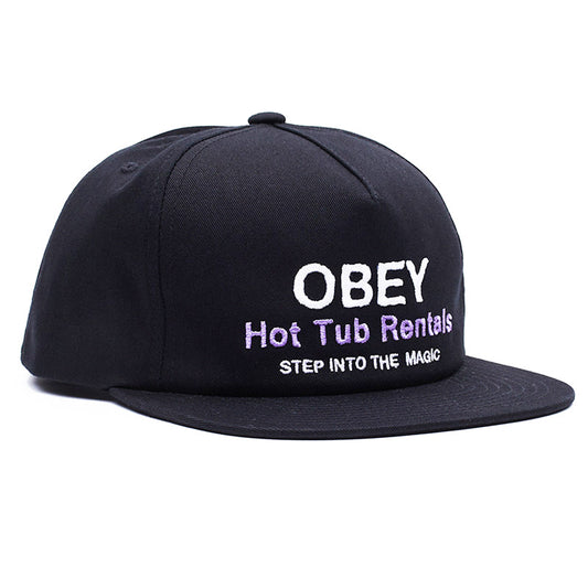 Obey Magic 5 Panel Snapback Cap Black