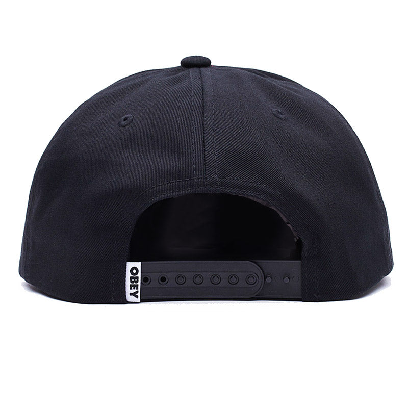 Obey Magic 5 Panel Snapback Cap Black