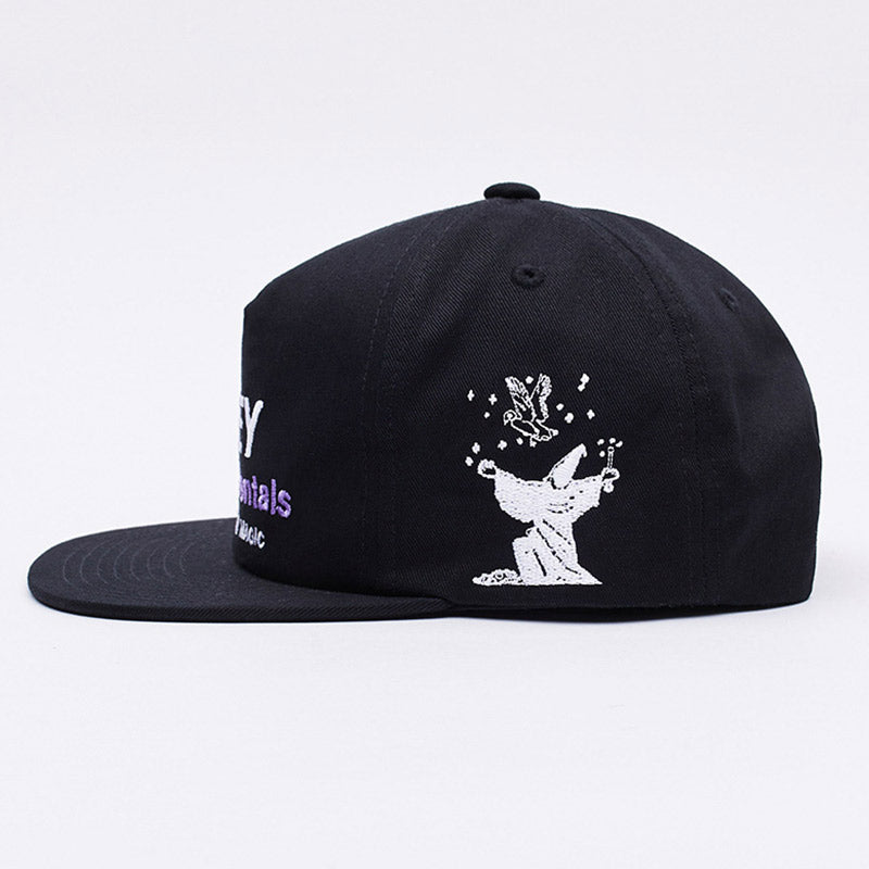 Obey Magic 5 Panel Snapback Cap Black