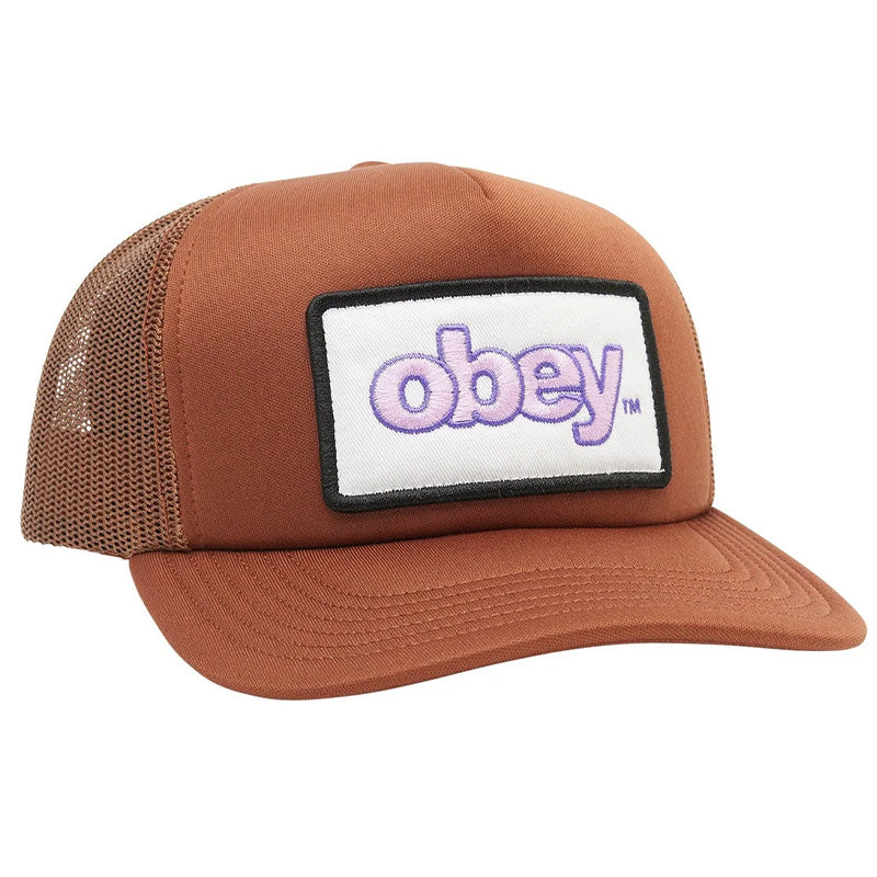 Obey Marked Trucker Cap Sepia