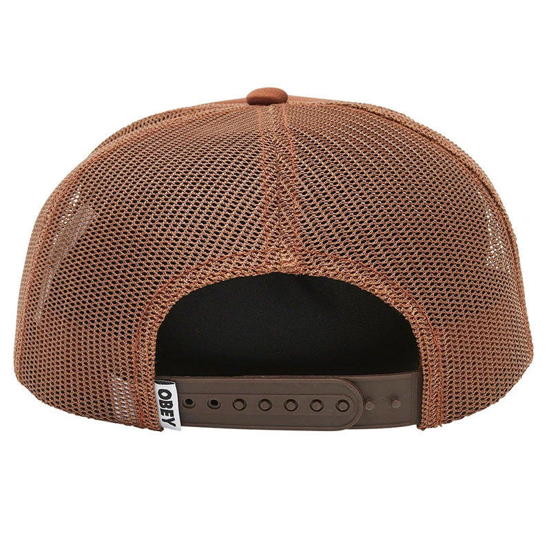 Obey Marked Trucker Cap Sepia